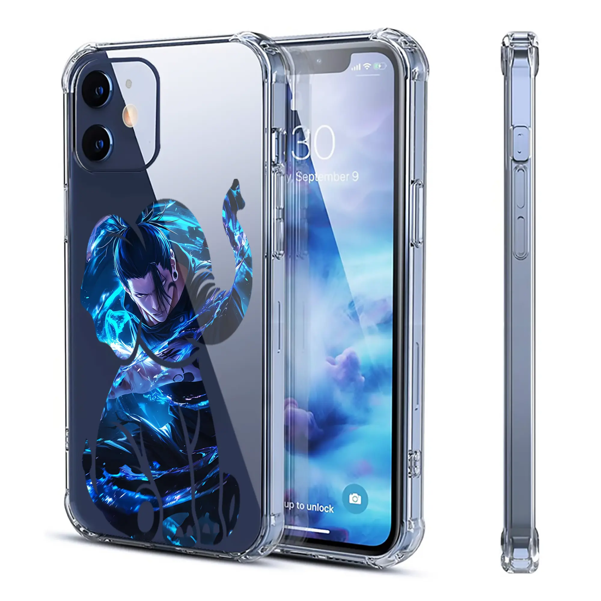 呪術廻戦 グッズ,夏油 傑 - IPhone 12シリーズ対応 ・ 透明スマホケース ・ クリアソフトケース ・ TPU素材 ・ 耐衝撃 ・ 高密着 ・ 防汚 防指紋 ・ 簡単着脱